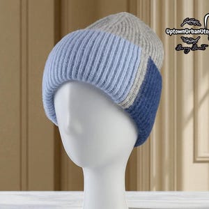 Colorful Matching Beanies | Soft Fluffy Winter Hat | Cozy Knit Hats for Women | Warm Fashionable Beanie | Cute Cold Weather Gift