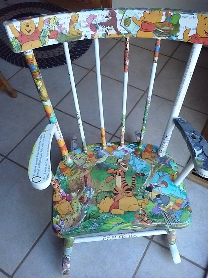 Winnie the Pooh Child Rocking Chair - Etsy