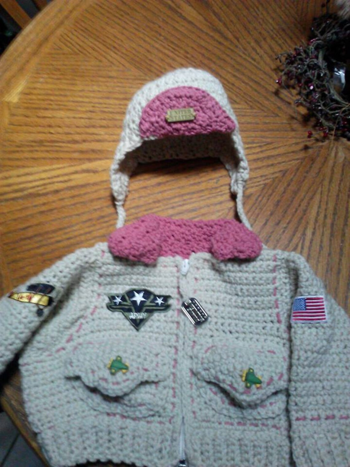 Army Baby Bomber Jacket Aviator Hat and Boots Infant to Etsy