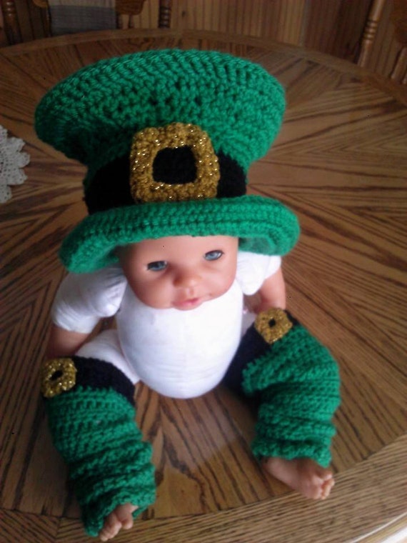 Little Leprechaun Hat and Leg Warmers 