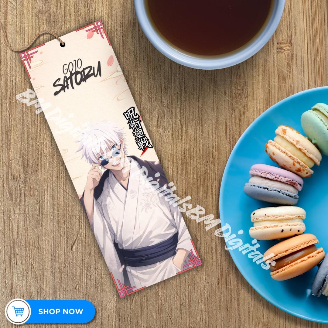 Bookmarks Pattern Gojo Jujutsu Kaisen Traditional Japanese Bookmarks, Gojo Itadori Nobara ...
