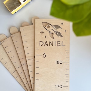 Personalized Wooden Growth Chart Ruler: Nursery Decor Keepsake