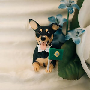 Personalized Custom Dog Wedding Cake Topper, Pet Cake Topper, Pets Birthday, Cat Cake Topper, Anniversary Pet, Dog Figurines