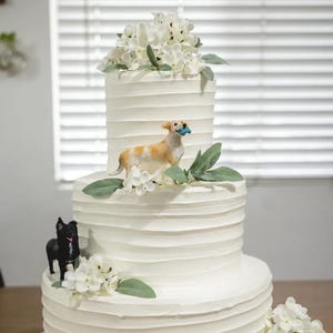 Custom dog wedding cake topper, pet sculpture, dog cake topper, cat cake toppers, wedding cake toppers, dog lover gift,anniversary pet