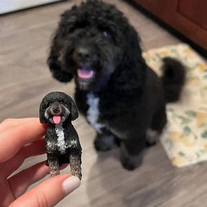 Figuras personalizadas de perro para tarta, adorno para tarta de boda con perro Golden Doodle, adorno para tarta de cachorro, figura conmemorativa de perro personalizada