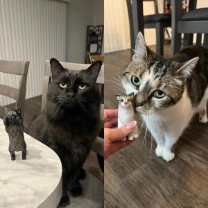 Escultura de gato personalizada, adorno para tarta de boda, adorno para cumpleaños de mascota, figuras de perro personalizadas, mascota de aniversario, regalo conmemorativo para perro