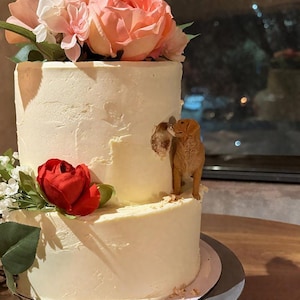 Personalized Custom Dog Wedding Cake Topper, Dog Figurine, Dog Cake Topper, Dog Cake Topper Miniature, Dog Lover&#39;s Anniversary, Dog Birthday