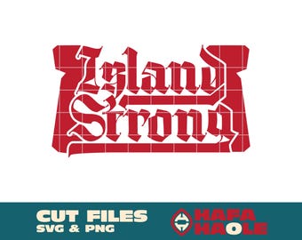 Island Strong Latte Stones - SVG, PNG, téléchargement numérique instantané - Laser, découpeur de vinyle, Silhouette, Cricut, sticker, sticker