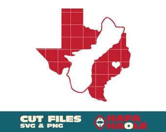 Sovrapposizione Texas e Guam - SVG, PNG Download digitale istantaneo - Laser, Taglierina per vinile, Silhouette, Cricut, Decalcomania, Adesivo
