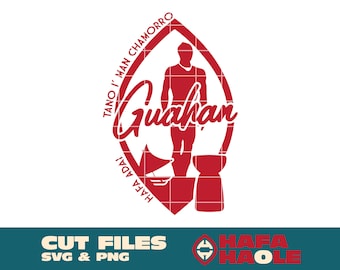 Guahan Chief Kepuha - SVG, PNG Download digitale istantaneo - Laser, Taglierina in vinile, Silhouette, Cricut, Decalcomania, Adesivo