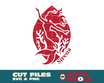 Sirena Guam Slingstone - SVG, PNG Download digitale istantaneo - Laser, Taglierina in vinile, Silhouette, Cricut, Decalcomania, Adesivo