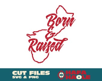 Guam Born & Raised - SVG, PNG Download digitale istantaneo - Laser, Taglierina per vinile, Silhouette, Cricut, Decalcomania, Adesivo