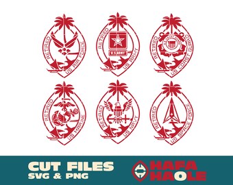 Pierres de fronde militaires à la retraite - SVG, téléchargement numérique instantané PNG - laser, découpeur de vinyle, Silhouette, Cricut, sticker, autocollant