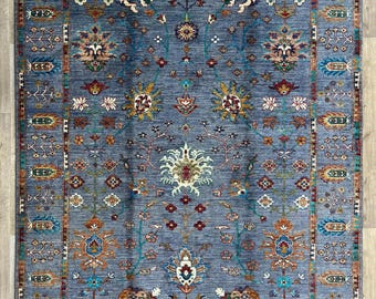 4 m2 Sultani Hand-Knotted Rectangle Area Rug – Traditional carpets - Vegetable Dyes Rugs - Bedroom carpet