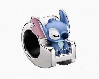 Sofa Sleeping Stitch Charm S925 Sterling Silver Pandora Pendant
