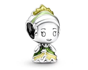 Prinses Tiana en de kikker bedel S925 sterlingzilver Pandora-hanger