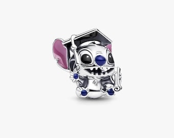 Stitch 2026 Graduation Charm S925 Sterling Silver Pandora Pendant