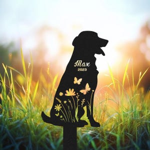 Custom Dog Memorial Stake, Personalized Dog Garden Sign, Pet Design Grave Marker, Every Dog Breed Metal Stake, Dog lovers gift