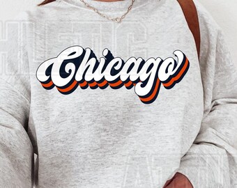 Chicago Football Vintage Sweatshirt T-Shirt,Retro Chicago Bear Football Sweatshirt , Chicago Bear Fan Gift , Sunday Football FRT12