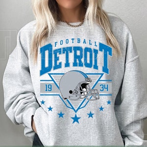 T-shirt sweat vintage football de Detroit, t-shirt de football Detroit Lion, maillot de football Detroit, pull Detroit Lion, football du dimanche FVH18
