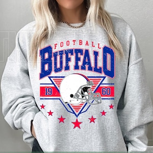 Buffalo Football Vintage Sweatshirt T-Shirt,Buffalo Bill Crewneck Sweatshirt,Buffalo New York,Buffalo Bill Fan Gift,Sunday Football FVH15