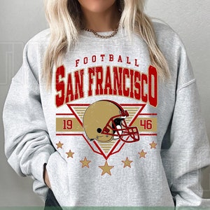 San Francisco Football 49 Vintage Sweatshirt TShirt, San Francisco Football Tshirt, San Francisco Football Crewneck FVH6