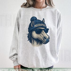 Indianapolis Football Mascot Sweatshirt T-Shirt, Indianapolis Colt Football Shirt, Retro Indianapolis Football Sweater, Colt Fan Gift FAM24