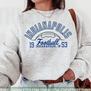Indianapolis Football Vintage Sweatshirt T-Shirt, Indianapolis Colt Football Shirt, Retro Indianapolis Football Sweater, Colt Fan Gift FSC24