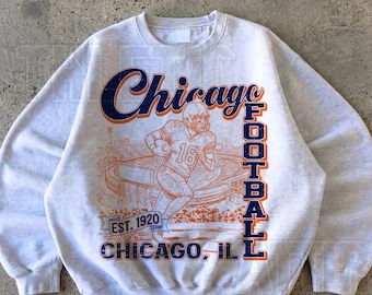Chicago Football Vintage Sweatshirt T-Shirt, Retro Chicago Bear Football Sweatshirt, Vintage Chicago Bear Fan Gift, Sunday Football FSS12