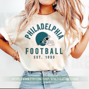 Philadelphia Football Vintage Style Comfort Colors T-Shirt, Philadelphia Football T-shirt, Football shirt, Philadelphia Retro T-shirt FGJ4