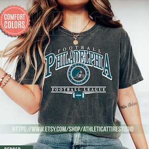 Philadelphia Football Vintage Style Comfort Colors T-Shirt, Philadelphia Football T-shirt, Football shirt, Philadelphia Retro T-shirt FWR4