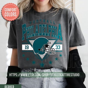 Philadelphia Football Vintage Style Comfort Colors T-Shirt,Philadelphia Football Tshirt,Football Tshirt, Philadelphia Retro Crewneck FVH4