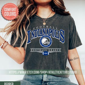 Indianapolis Football Vintage Style Comfort Colors T-Shirt, Indianapolis Football Shirt, Indianapolis Football T-shirt, Colts Fan Gift FWR24