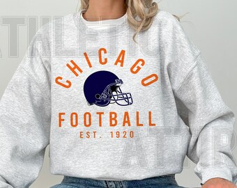 Chicago Football Vintage Sweatshirt T-Shirt, Retro Chicago Bear Football Sweatshirt, Vintage Chicago Bear Fan Gift, Sunday Football FGJ12