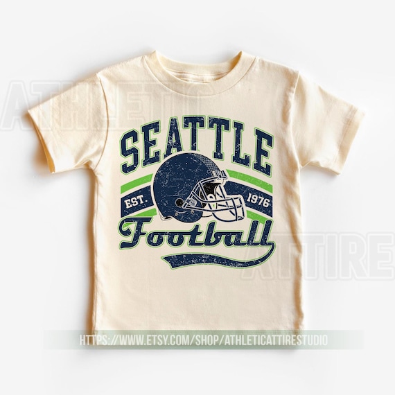 Seattle Football Vintage Toddler T-Shirt,Seattle Seahawk Football Kids Toddler, Seahawk Fan Gift, Retro Seattle Football FDS7