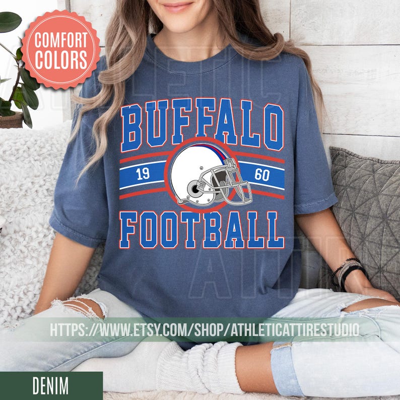 Vintage Style Comfort Colors T-Shirt, Buffalo Bill T-Shirt, Bill T-Shirt, Bills Football, Buffalo New York, Buffalo Fan Gift FLC15 image 5