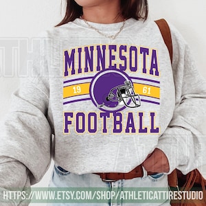 Minnesota Football Sweatshirt T-Shirt, The Vikes Sweatshirt, Vintage Minnesota Crewneck, Viking Sweatshirt, Minnesota Fan Gift FLC19