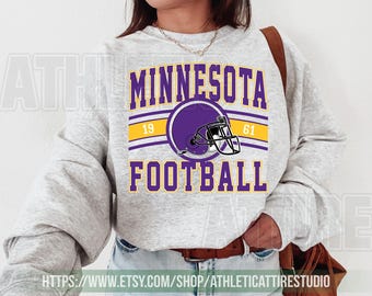 X-large / 1990s Minnesota Vikings NFL Embroidered Purple