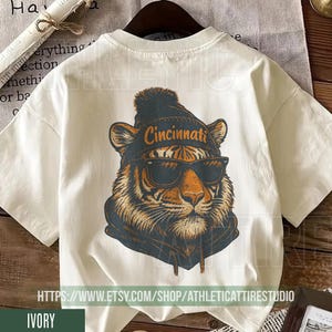 Cincinnati Football Comfort Colors Mascot Style T-Shirt, Cincinnati Football T-Shirt, Bengals Football T-shirt, Cincinnati Fan Gifts FAM21
