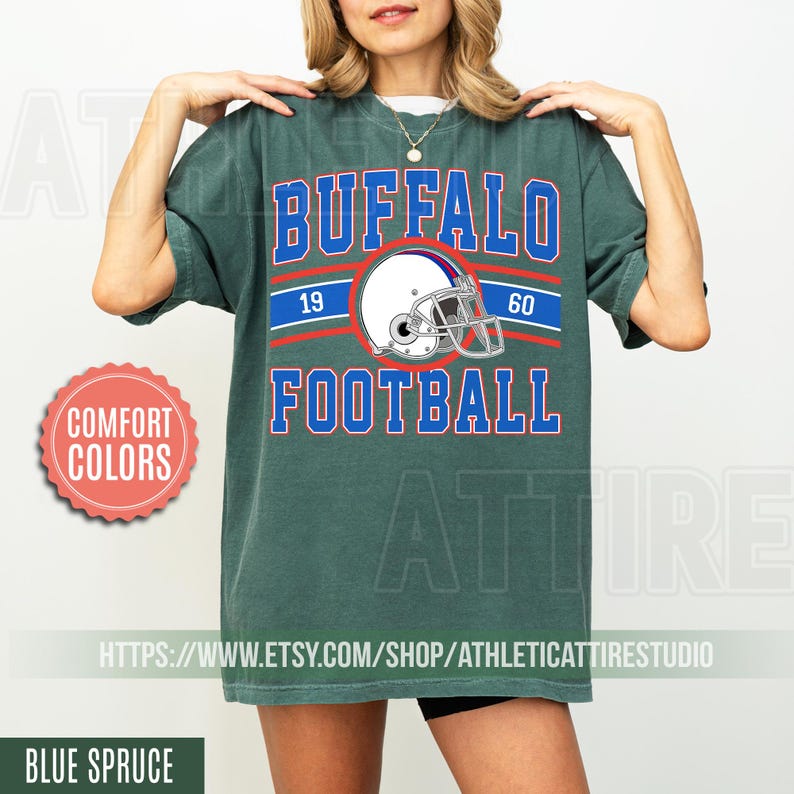 Vintage Style Comfort Colors T-Shirt, Buffalo Bill T-Shirt, Bill T-Shirt, Bills Football, Buffalo New York, Buffalo Fan Gift FLC15 image 7