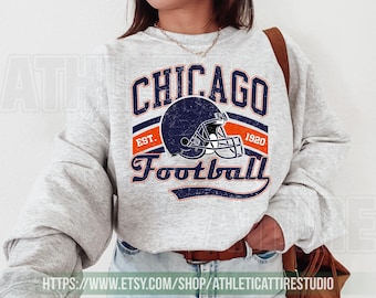 Chicago Football Vintage Sweatshirt T-Shirt,Retro Chicago Bear Football Sweatshirt , Chicago Bear Fan Gift , Sunday Football FDS12