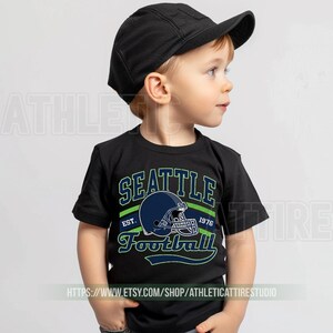 Seattle Football Vintage Toddler T-Shirt,Seattle Seahawk Football Kids Toddler, Seahawk Fan Gift, Retro Seattle Football FDS7 afbeelding 6