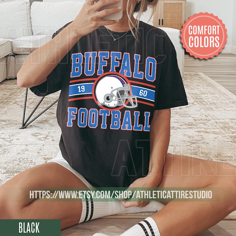 Vintage Style Comfort Colors T-Shirt, Buffalo Bill T-Shirt, Bill T-Shirt, Bills Football, Buffalo New York, Buffalo Fan Gift FLC15 image 4