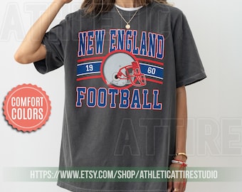 New England Football Vintage Style Comfort Colors T-Shirt,The Pats T-Shirt,Vintage New England Fan Gift Crewneck,Patriots T-Shirt FLC2