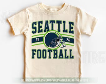 Seattle Football Vintage Toddler T-Shirt,Seattle Seahawk Football Kids Toddler, Seahawk Fan Gift, Retro Seattle Football FLC7