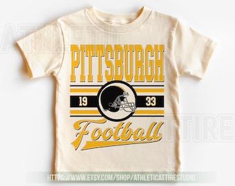 Pittsburgh Football Vintage Toddler T-Shirt,Vintage Unisex Pittsburgh Kids,Gift for Football Fan,Oversized Pittsburgh Toddler FRE3