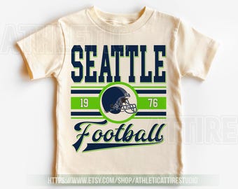 Seattle Football Vintage Toddler T-Shirt,Seattle Seahawk Football Kids Toddler, Seahawk Fan Gift, Retro Seattle Football FRE7
