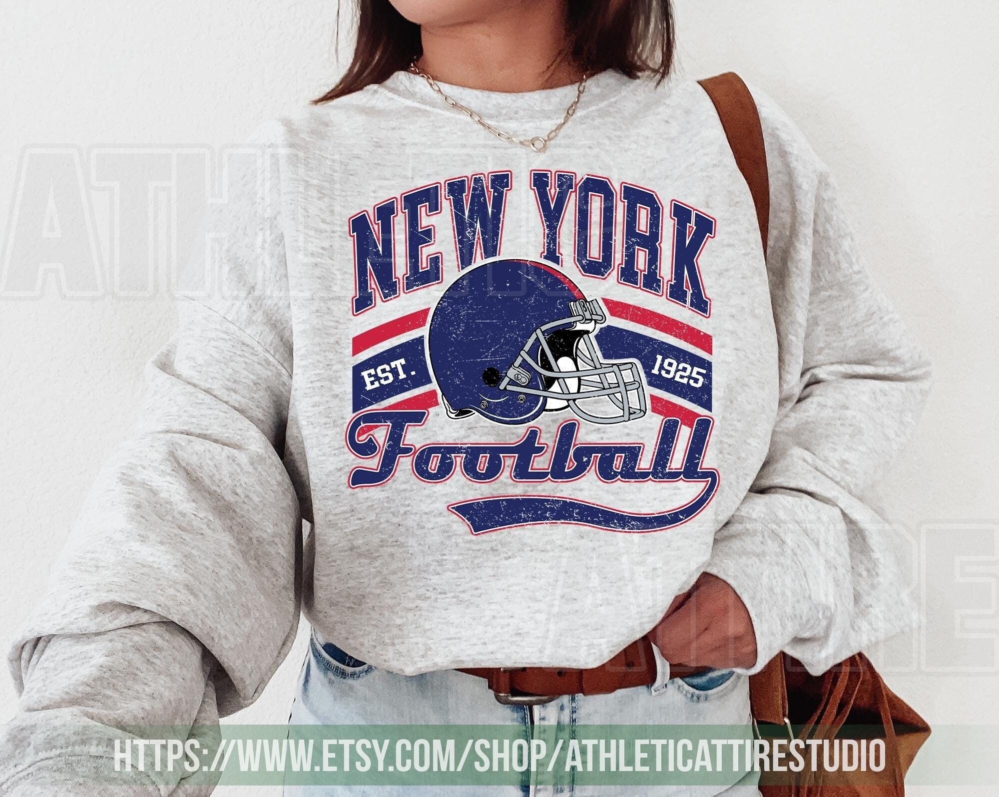 New York Giant Vintage Sweatshirt TShirt,New York Football Crewneck,NY Giant Sweatshirt,New York Football Shirt,New York Giant Fan Gift FDS9