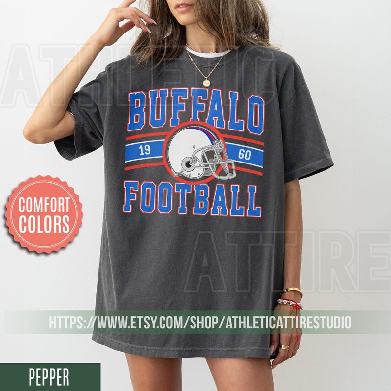 Vintage Style Comfort Colors T-Shirt, Buffalo Bill T-Shirt, Bill T-Shirt, Bills Football, Buffalo New York, Buffalo Fan Gift FLC15 image 1