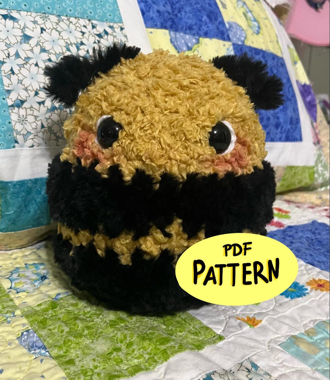 Bella the Bee - Crochet Amigurumi PATTERN, Stuffed Bee, PDF Pattern ...